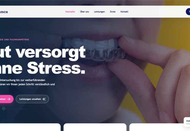 Ordinanca – Modern Dental Practice Website